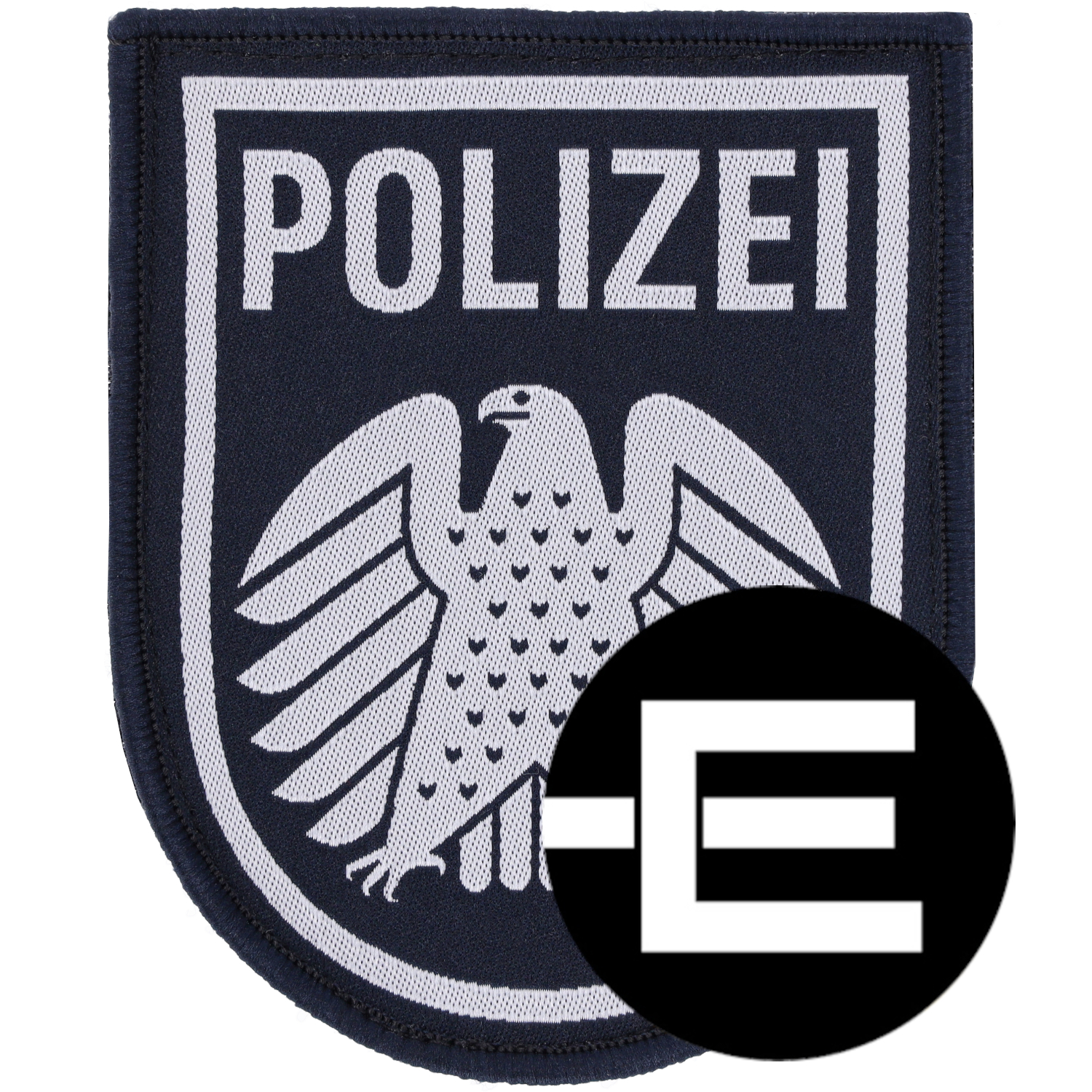 Stoffabzeichen gewebt Polizei Abzeichen BGS mit Klett