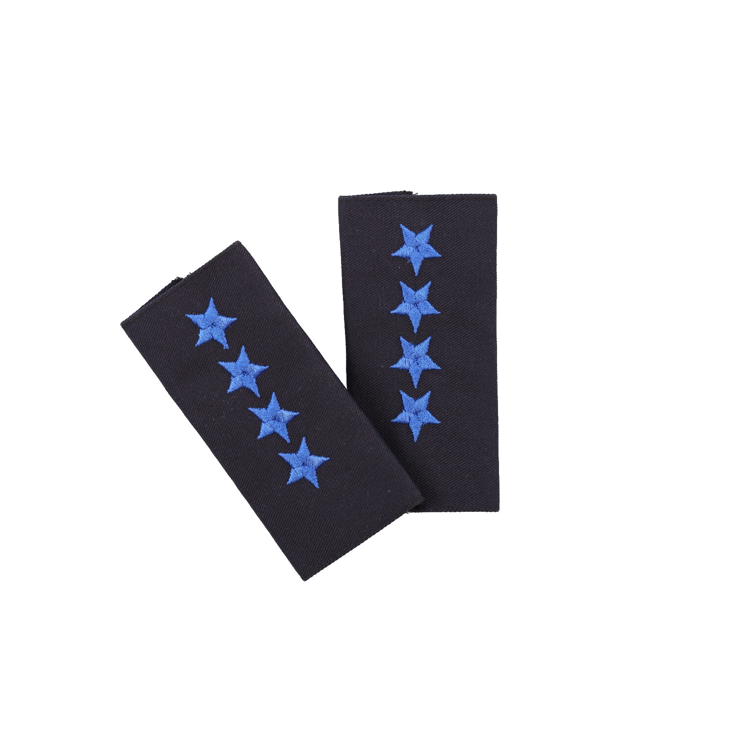 Dienstgradabzeichen Für Zollbeamte - 3 Sterne In Blau | Klettbefestigung