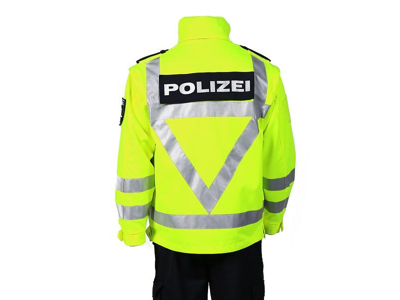 ETZEL Behörden Signal-/Warnweste mit Aufdruck POLIZEIBEHÖRDE Größe: 2XL/3XL, Westen, Jacken & Kombis, Bekleidung, Restposten / Schnäppchen