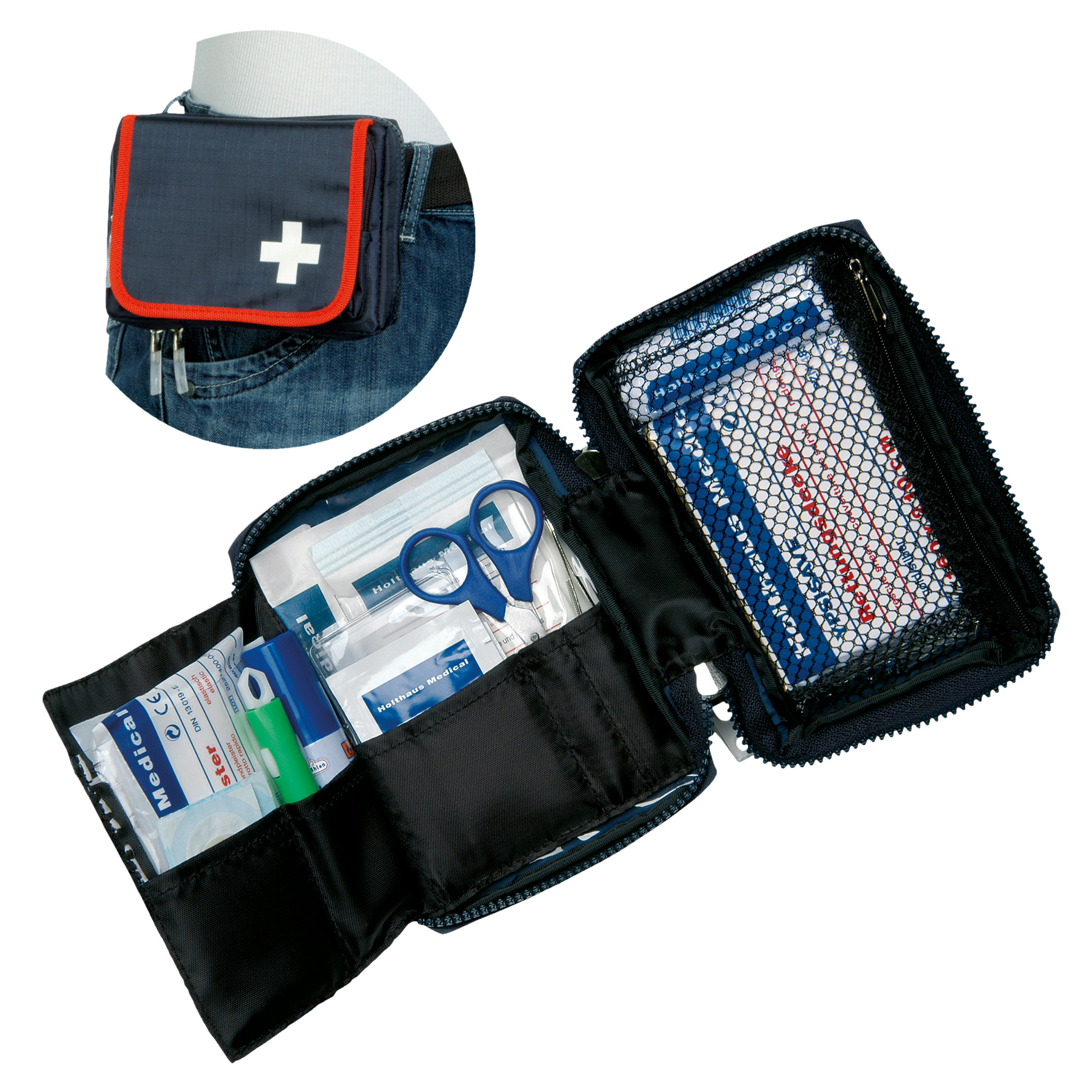 Erste Hilfe Notfall-Set Verbandtasche inkl. 27 Füllteilen, Taschen und  Rucksäcke, Rettungsdienst, Feuerwehr / Rettungsdienst
