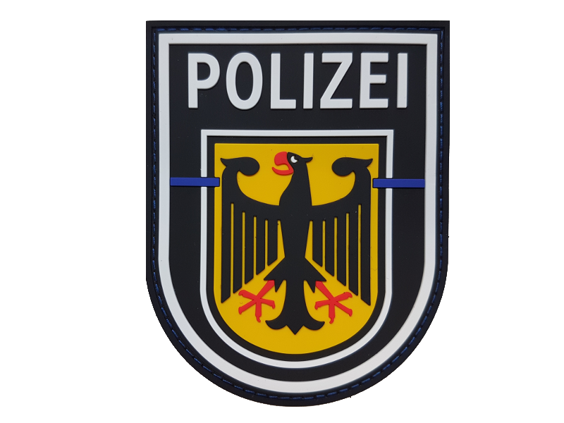 BPolD BAYERN München Polizei K-9 DHF Klett BRUST Abzeichen Patch Bundespolizei 