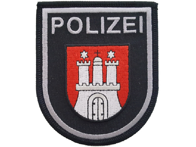 POLIZEI FUNPATCH POLICE NAVIDAD PVC GROSS KLETT WEIHNACHTEN HAMBURG X-MAS 