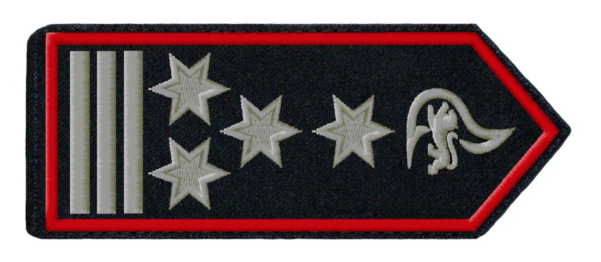 Feuerwehr Aufnäher Hauptbrandmeister - Personalisiert Für NRW #39375