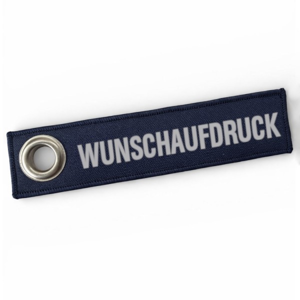 ETZEL® Schlüsselanhänger aus Cordura® mit Wunschaufdruck